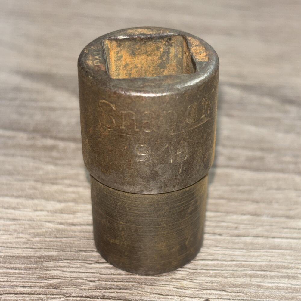 Vintage Snap-On 9/16" USA 1/2" Drive 6 Impact Shallow Socket